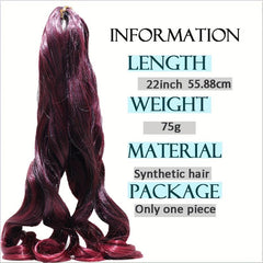 French Curl Crochet Braid Wave Synthetic Hair Extensions 1B 27 613 350 BUG