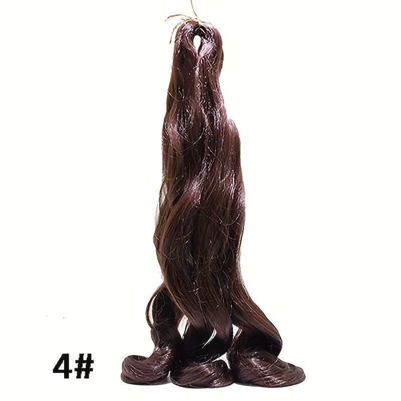 French Curl Crochet Braid Wave Synthetic Hair Extensions 1B 27 613 350 BUG