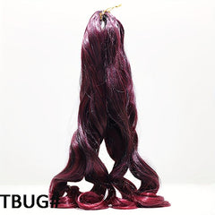 French Curl Crochet Braid Wave Synthetic Hair Extensions 1B 27 613 350 BUG