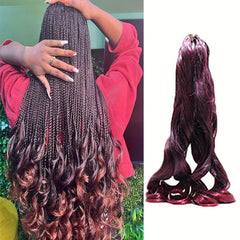 French Curl Crochet Braid Wave Synthetic Hair Extensions 1B 27 613 350 BUG