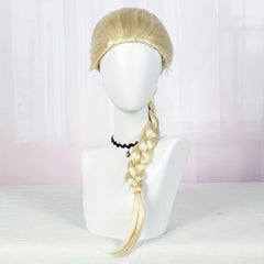 Golden Princess Costume Wig with Braided Ponytail