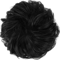Curly Wavy Hair Bun Scrunchies Extensions Synthetic Updo Hairpieces