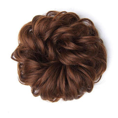 Curly Wavy Hair Bun Scrunchies Extensions Synthetic Updo Hairpieces