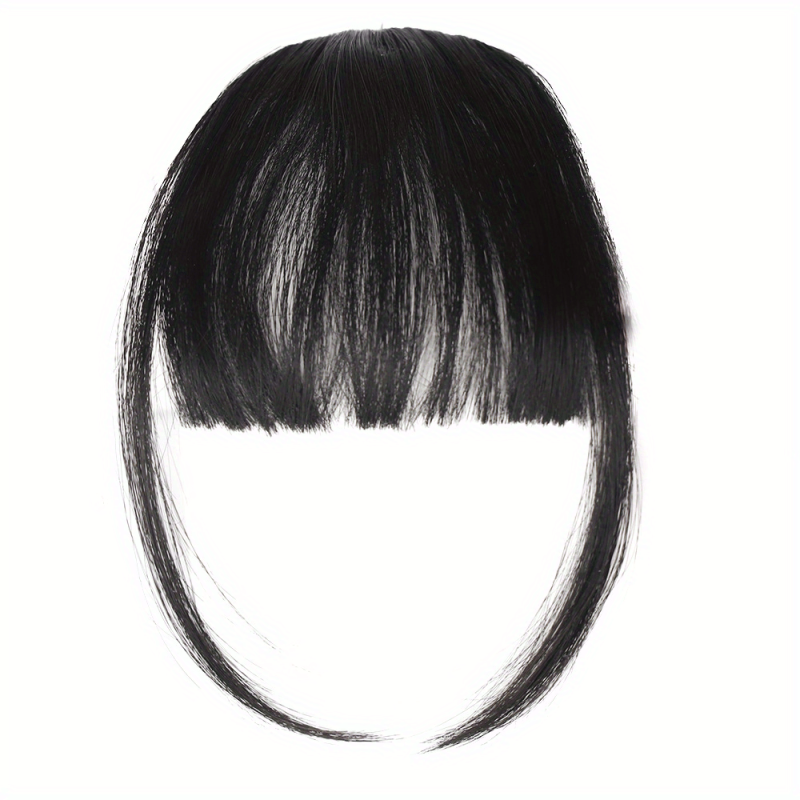 Clip-In Air Bangs Hair Extensions for Women Girls - Wispy Bangs Fringe