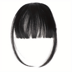 Clip-In Air Bangs Hair Extensions for Women Girls - Wispy Bangs Fringe