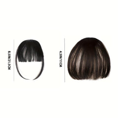 Clip-In Air Bangs Hair Extensions for Women Girls - Wispy Bangs Fringe