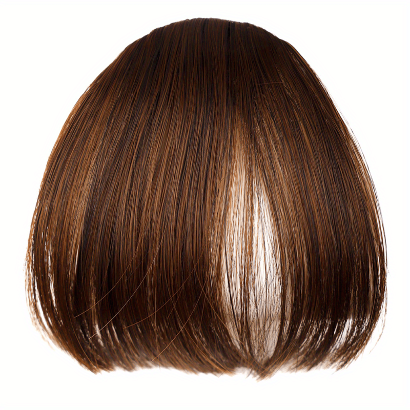 Clip-In Air Bangs Hair Extensions for Women Girls - Wispy Bangs Fringe
