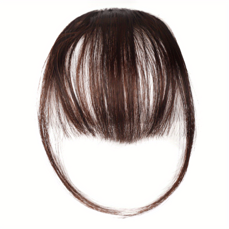 Clip-In Air Bangs Hair Extensions for Women Girls - Wispy Bangs Fringe