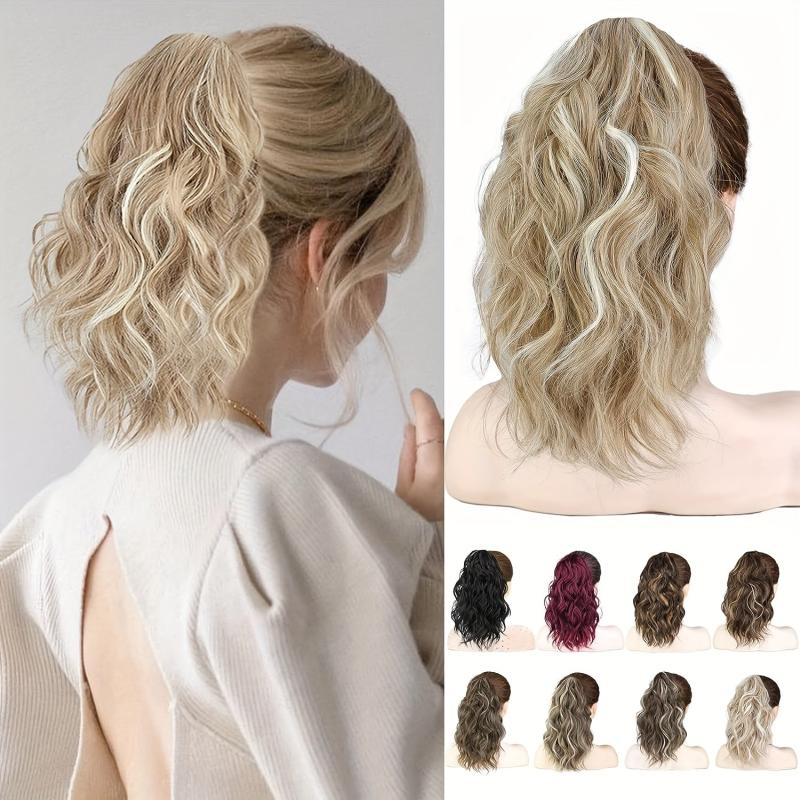 Short Curly Claw Clip Ponytail Hair Extension for Women - Natural Look