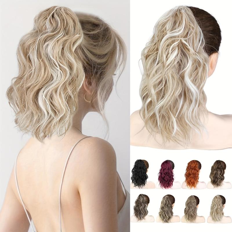 Short Curly Claw Clip Ponytail Hair Extension for Women - Natural Look