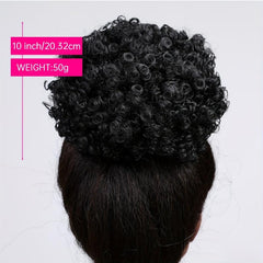 Kinky Curly Bun Hair Updo Hair For Women Girls Party 20 32 Cm