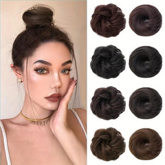 Synthetic Chignon Rubber Band Messy Bun Curly Hairpiece Drawstring