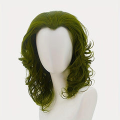 Green Short Curly Clown Wig for Halloween Cosplay Party