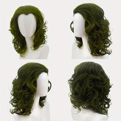 Green Short Curly Clown Wig for Halloween Cosplay Party