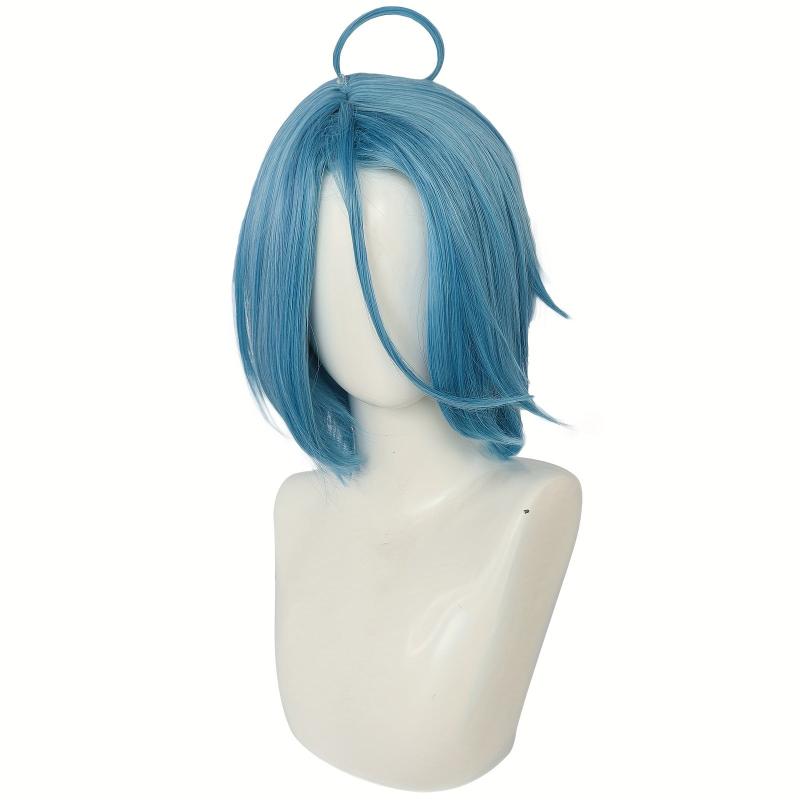 Short Straight Wig Anime Cosplay Wig For Halloween Christmas School