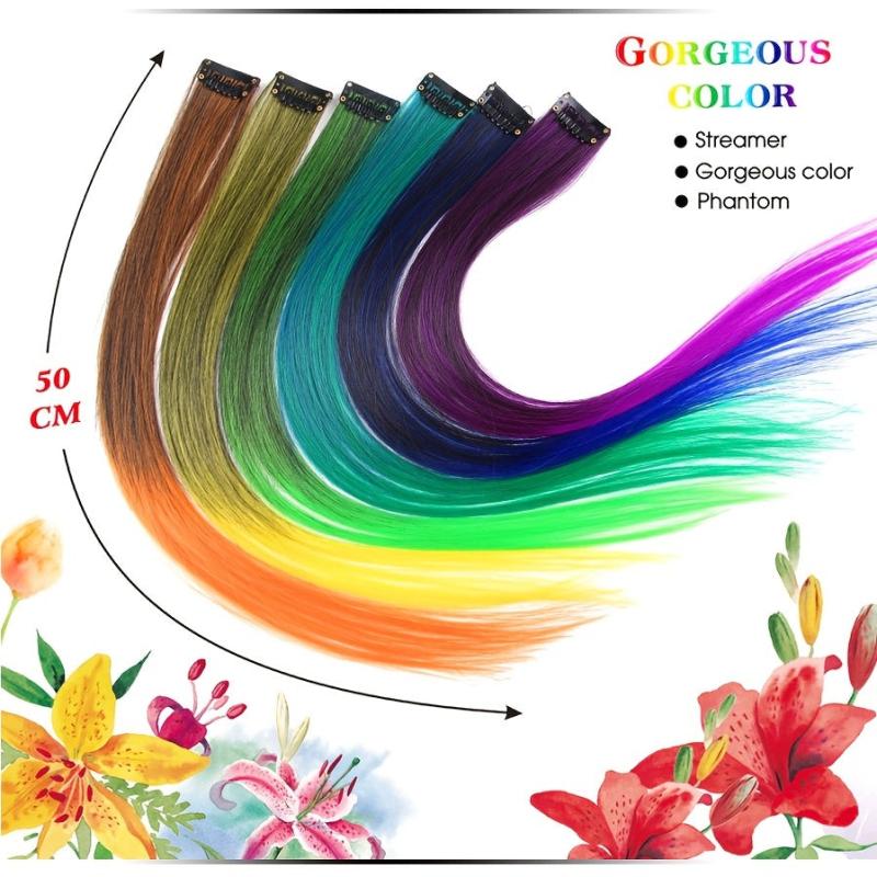 Heat Resistant Colored Hair Clip for Women