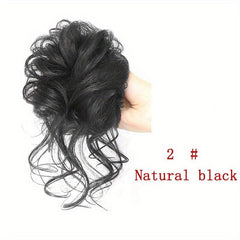Wavy Curly Chignon Synthetic Hair Bun Messy Ponytail