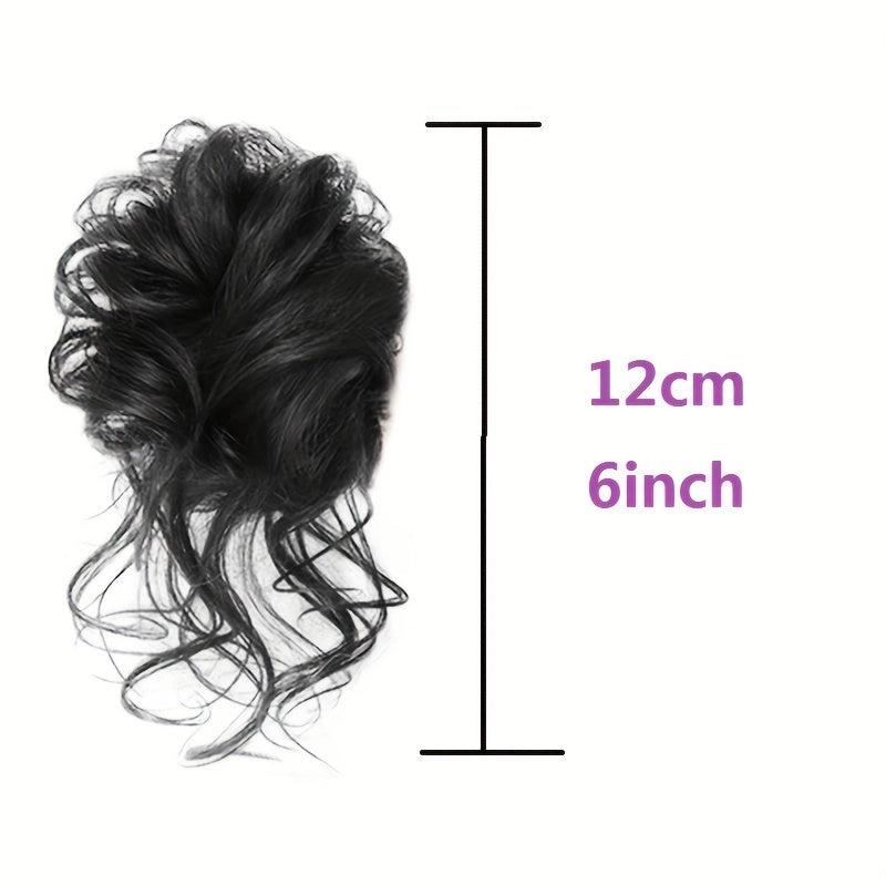 Wavy Curly Chignon Synthetic Hair Bun Messy Ponytail
