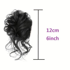 Wavy Curly Chignon Synthetic Hair Bun Messy Ponytail