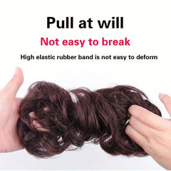 Wavy Curly Chignon Synthetic Hair Bun Messy Ponytail