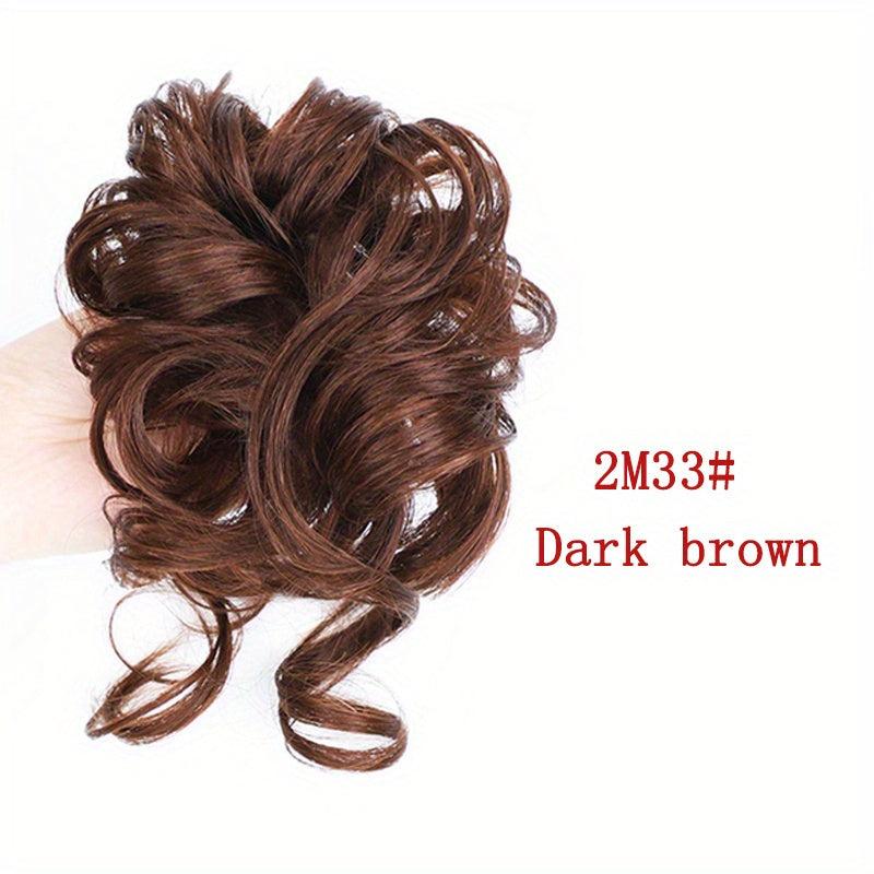 Wavy Curly Chignon Synthetic Hair Bun Messy Ponytail