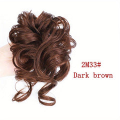 Wavy Curly Chignon Synthetic Hair Bun Messy Ponytail