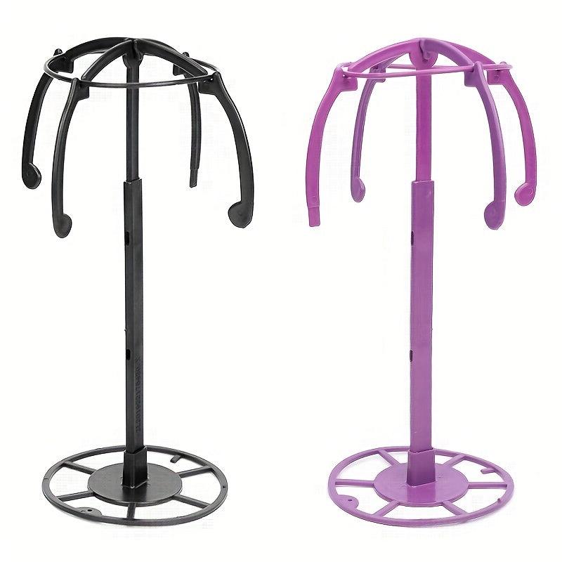 Wall Mounted Wig Head Stand Holder Portable Folding Adjustable Wig Stands