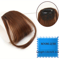 Wispy Bangs Clip In Hairpieces for Women Synthetic Fiber Flat Neat Fringe Bangs