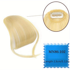 Wispy Bangs Clip In Hairpieces for Women Synthetic Fiber Flat Neat Fringe Bangs