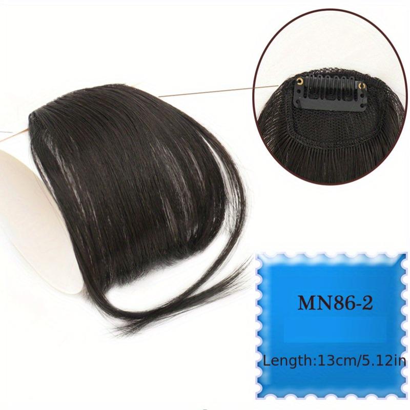 Wispy Bangs Clip In Hairpieces for Women Synthetic Fiber Flat Neat Fringe Bangs