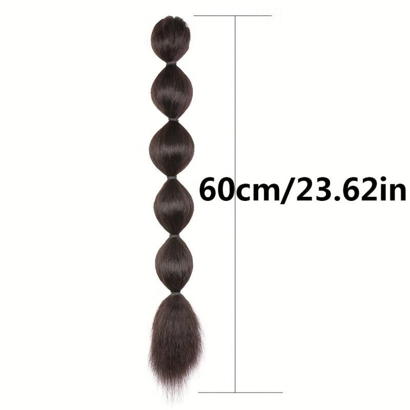 Synthetic Bubble Lantern Ponytail for Women Straight Hair Extension Wig