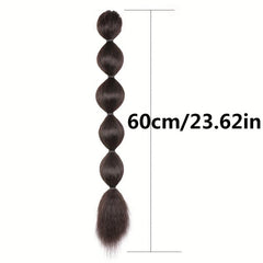 Synthetic Bubble Lantern Ponytail for Women Straight Hair Extension Wig