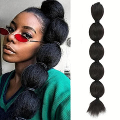 Synthetic Bubble Lantern Ponytail for Women Straight Hair Extension Wig