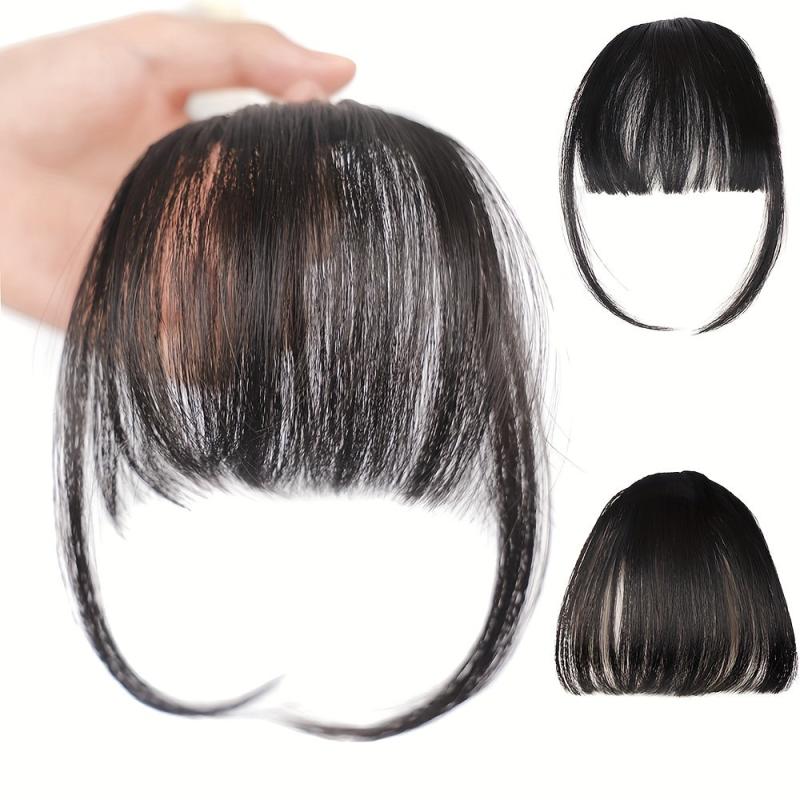 Air Bangs Hairpieces Sideburns Lengthened Bangs Wig For Women