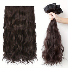 3pcs Set Curly Wavy Hair Extensions 55 88 Cm Long Brown Hair Extensions