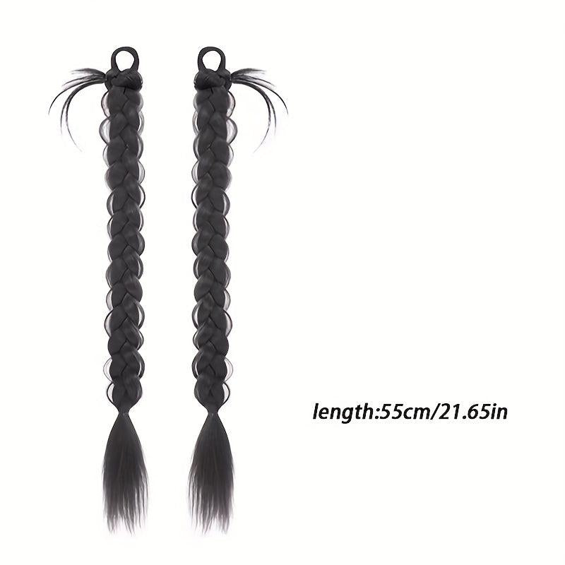 Braided Ponytail Extension Hair Loop Pony Tail Hair Extension