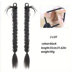 Braided Ponytail Extension Hair Loop Pony Tail Hair Extension