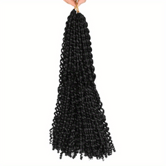 6pack 45 Passion Twist Braids Hair Pieces Synthetic Crochet Hair Extensions