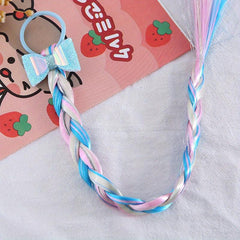 Colorful Girls Hair Clips Ponytail Braids Wig Bows