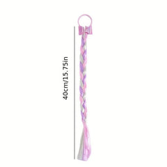 Colorful Girls Hair Clips Ponytail Braids Wig Bows