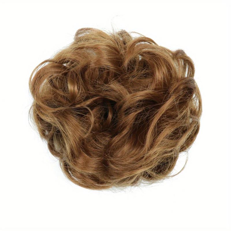 Messy Bun Hair Scrunchies Curly Wavy Chignon For Women Hairpiece