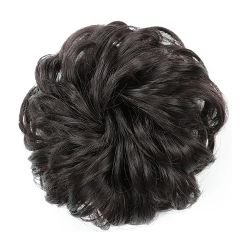 Messy Bun Hair Scrunchies Curly Wavy Chignon For Women Hairpiece