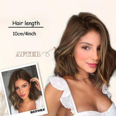 Short Straight Hair Pieces Clip In Extensions for Daily Use