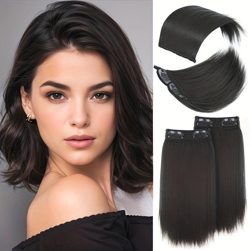 Short Straight Hair Pieces Clip In Extensions for Daily Use