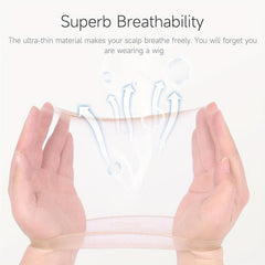 2 Pcs Transparent HD Wig Caps Sheer Thin Nylon Cap