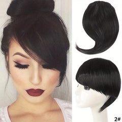 Oblique Bangs Hairpiece Extension Synthetic Hair Extensions