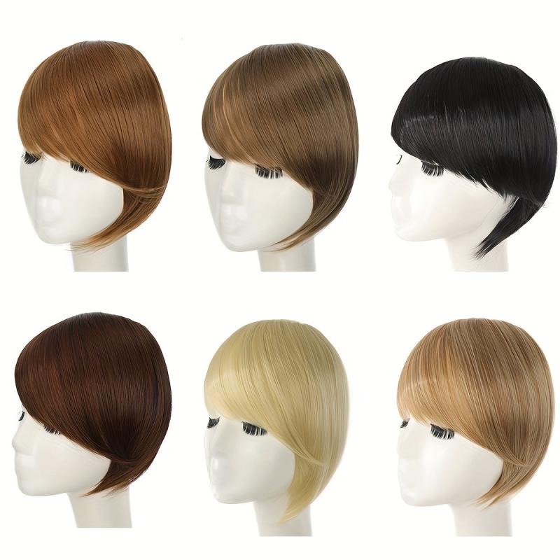 Oblique Bangs Hairpiece Extension Synthetic Hair Extensions