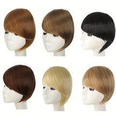 Oblique Bangs Hairpiece Extension Synthetic Hair Extensions