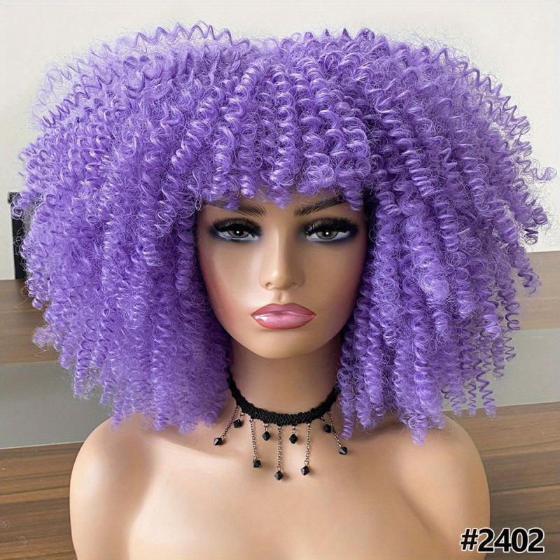 Afro Kinky Curly Hair Wig For Women Synthetic High Temperature Fiber Hair Wig