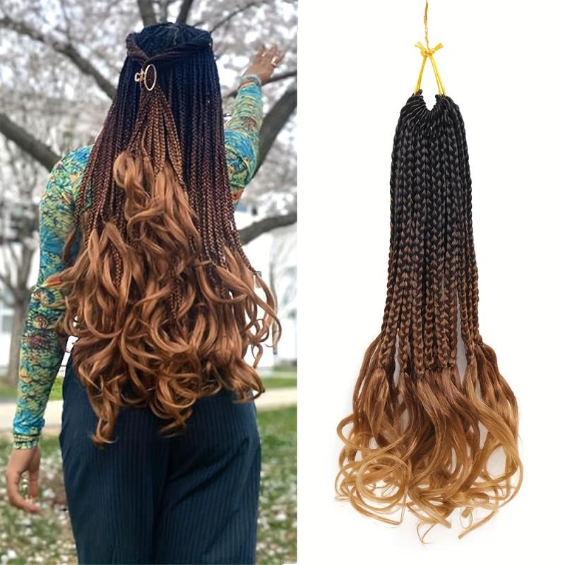 Goddess Box Braids With Bouncy Wavy Ends Braid Hair Pieces